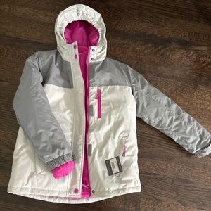 Brand new Eddie Bauer size 7/8 Girls' Powder Search 3-In-1 jacket